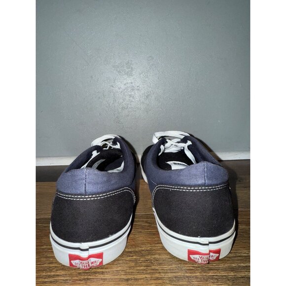 Vans off the Wall 721356 Lace Up Low Top Black & Blue Skate Shoes Size 11 - Picture 8 of 11